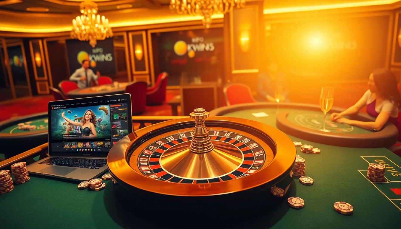 Experience thrilling online gambling at https://okwin68.net/ with captivating casino tables and happy players.