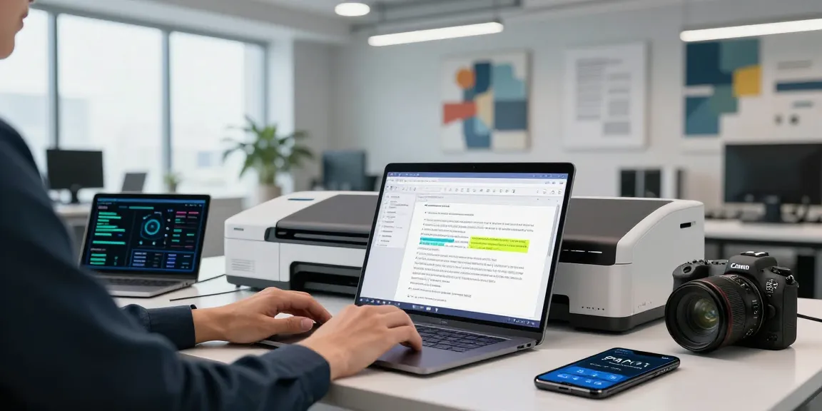 Detect fraud in PDF documents with advanced AI technology in a modern office setting.