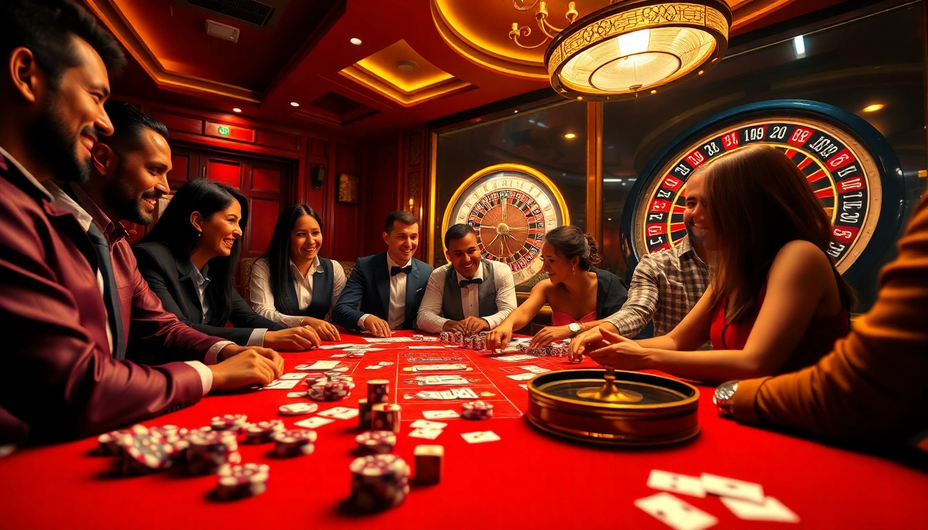 Engaging gamers at Hi88 casino table, experiencing thrilling card games and exciting wins.