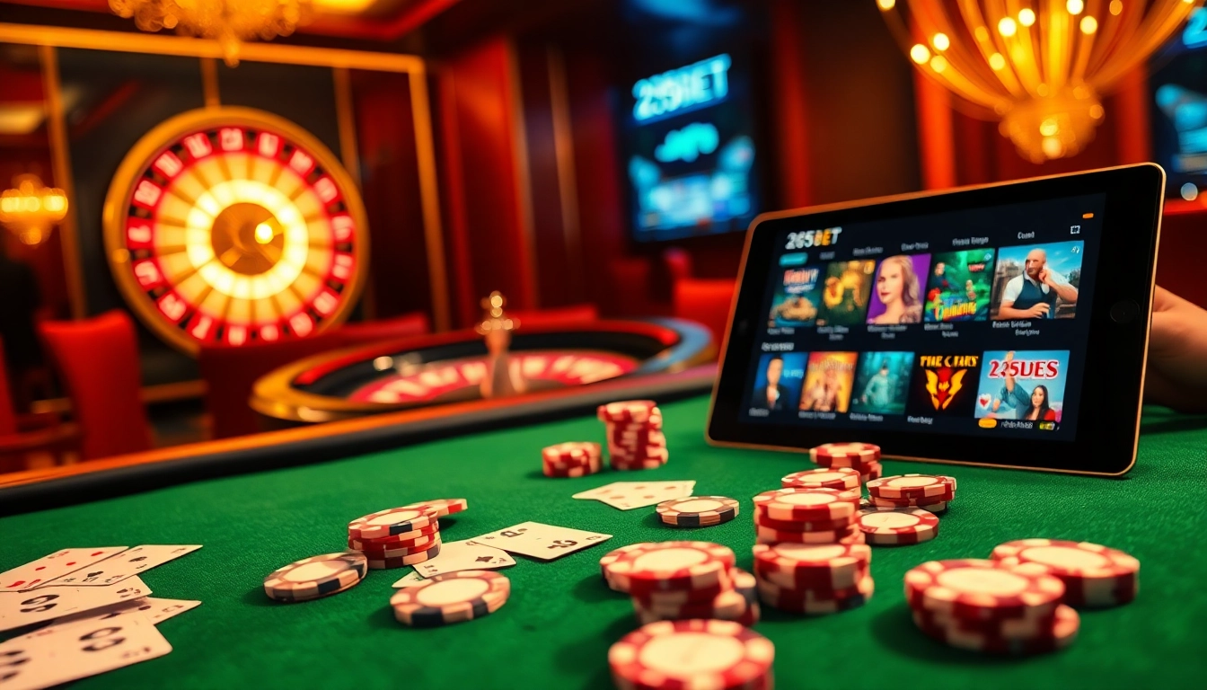 Experience the excitement of online gambling with 255BET's vibrant poker scene and luxury casino atmosphere.