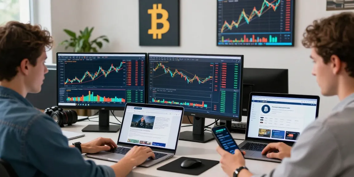 Real-time analysis of Bitcoin live price chart in a modern trading environment, showcasing dynamic trading activities and data.