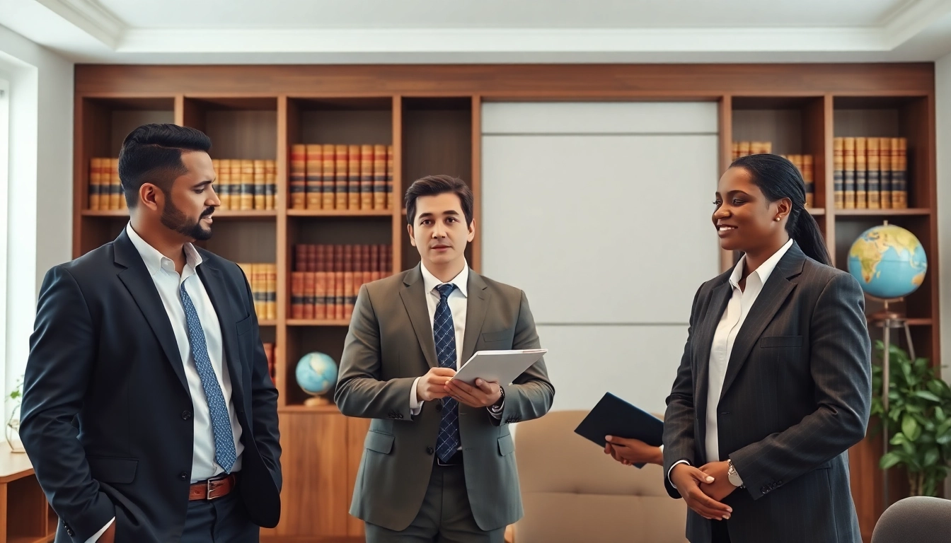 Virginia Immigration Lawyers consulting in a modern office, showcasing expertise and professionalism.
