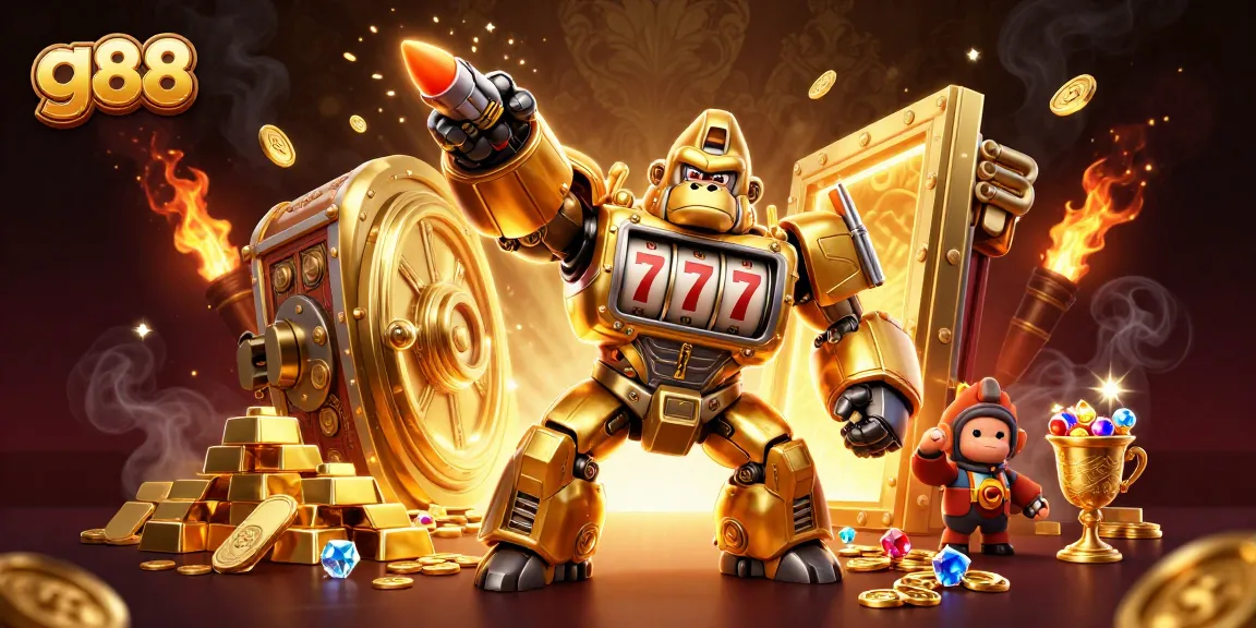 Experience exhilarating wins at go 88 with a dynamic scene of explosive treasures and a winning gorilla mech!