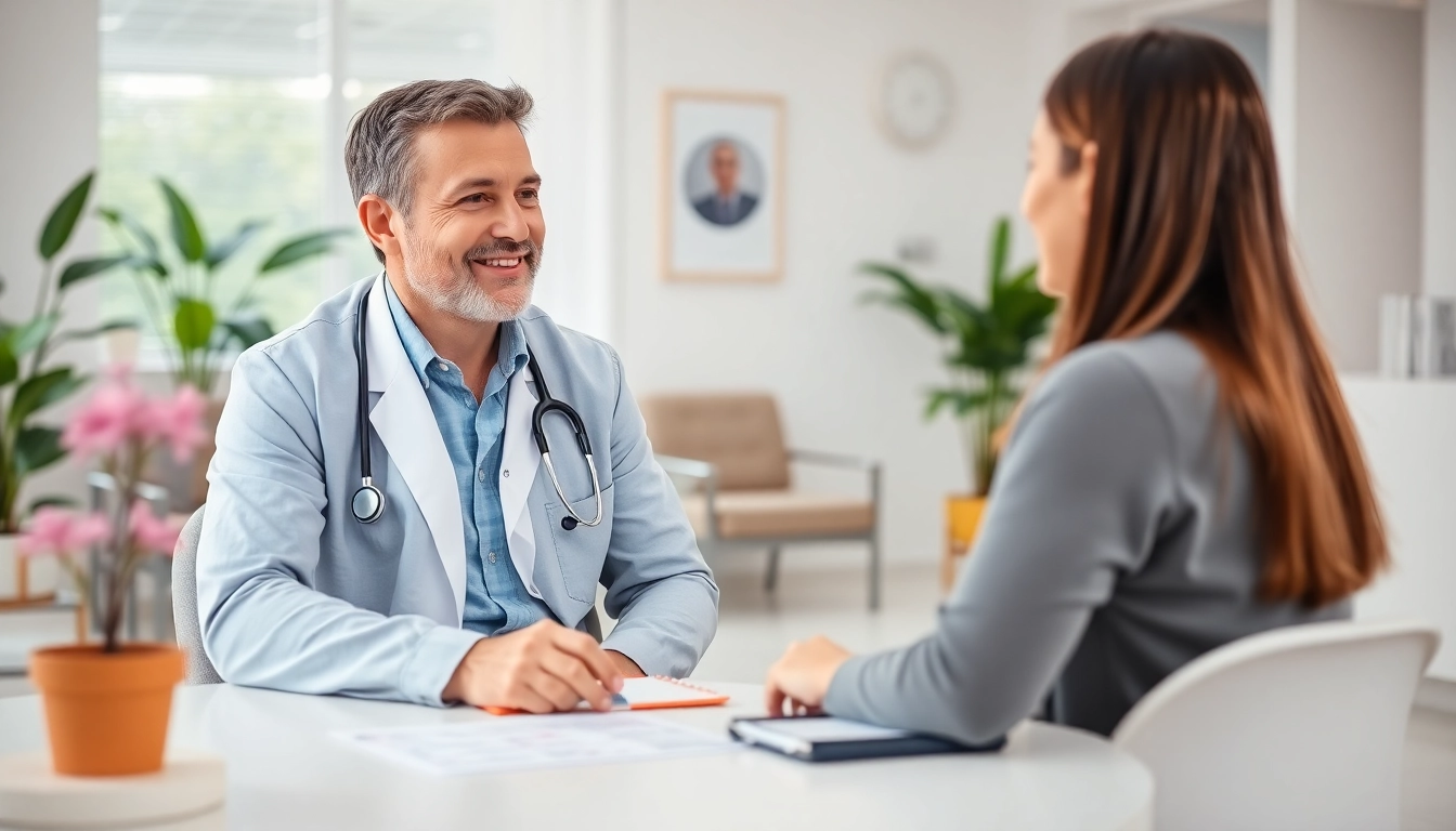 Engaging session with a private gp in a modern clinic to promote personalized healthcare.
