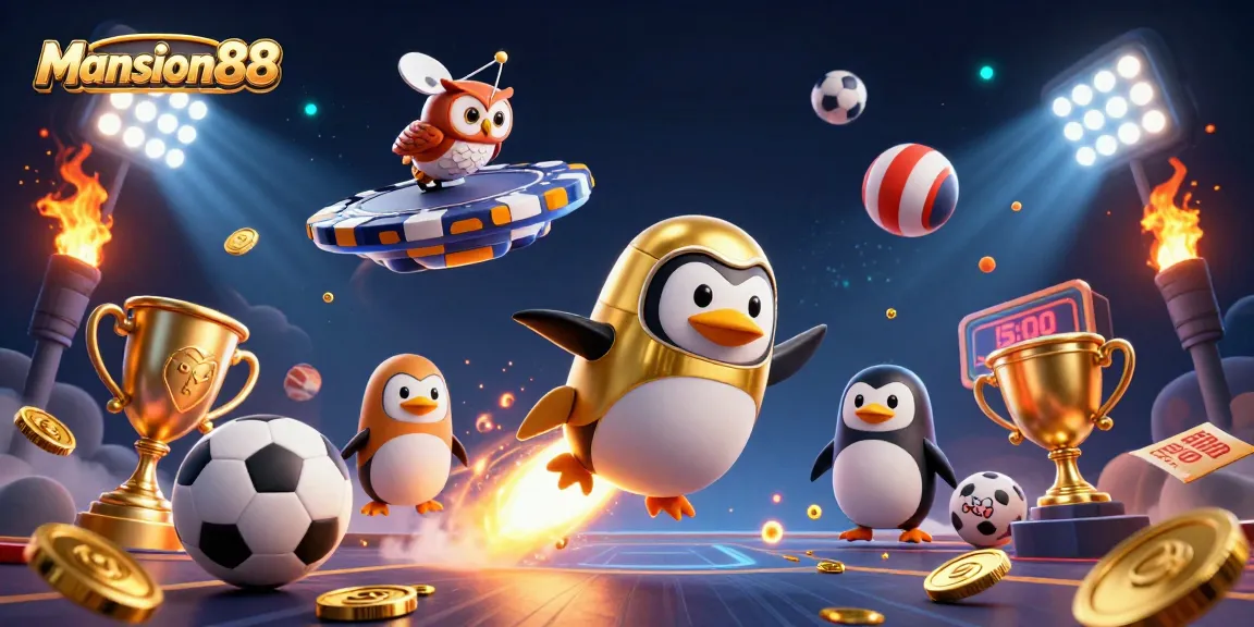 Experience the thrill of betting with Mansion88's exciting online casino action in a vibrant 3D scene.