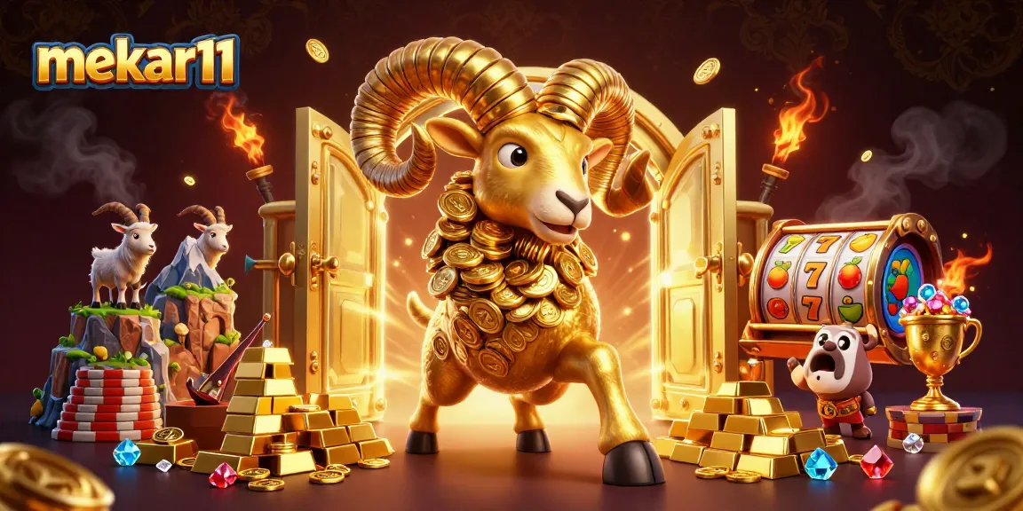 Experience the thrill of mekar11’s vibrant slots with golden treasures and energetic characters.