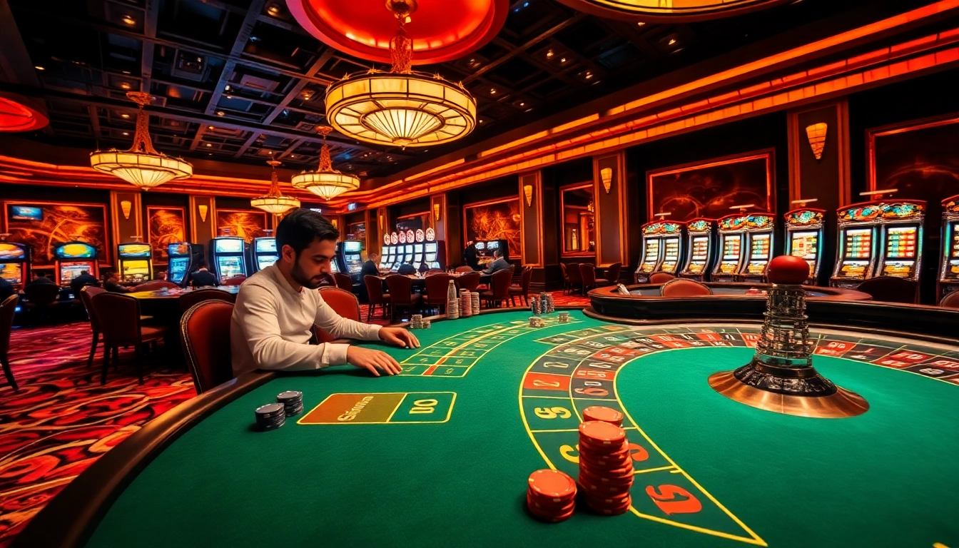 Découvrez l'excitation du meilleur casino en ligne avec des joueurs s'engageant à des tables luxueuses.