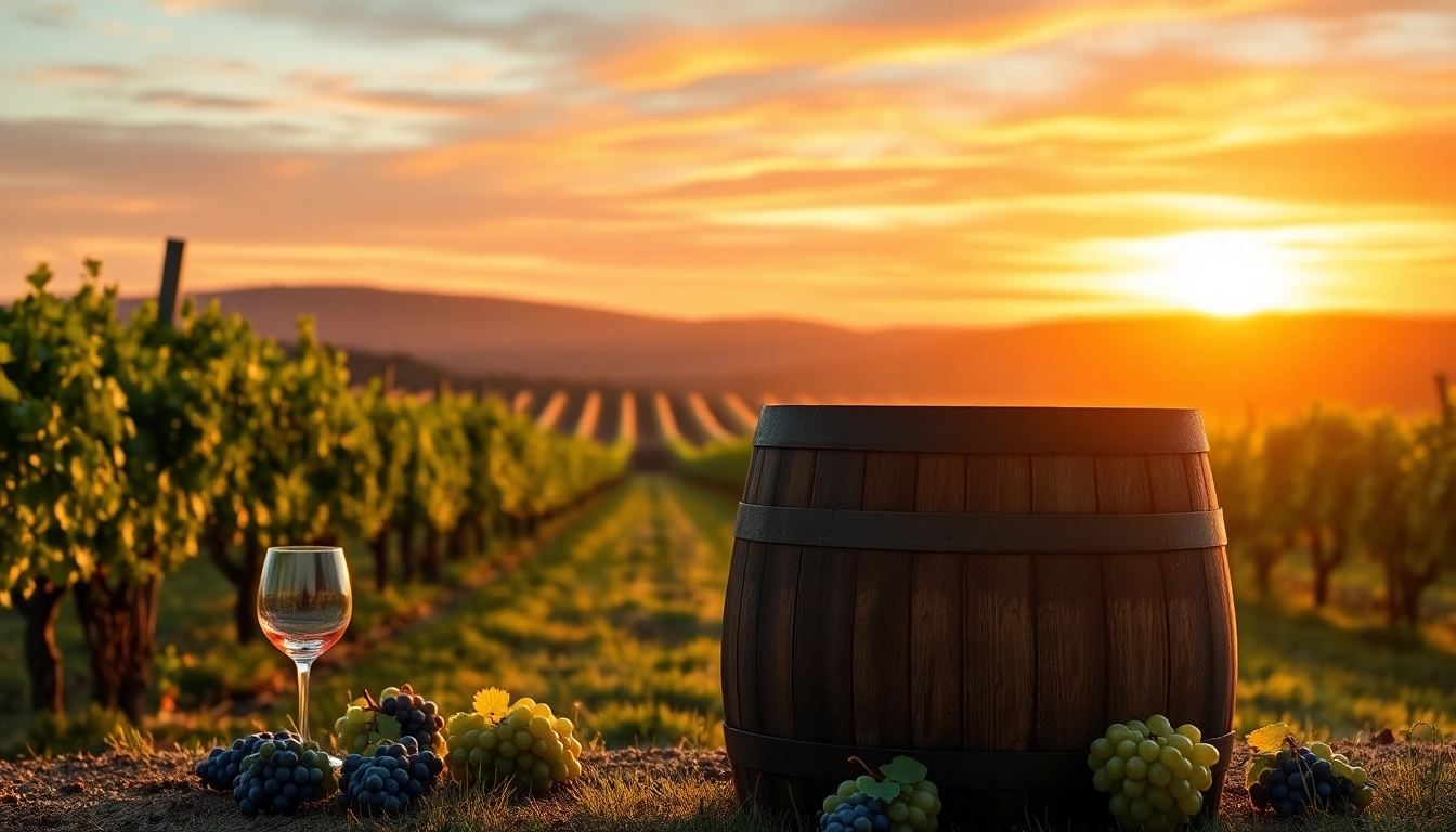 Savor the ambiance of Winery Sacramento with lush vineyards and rustic elements.