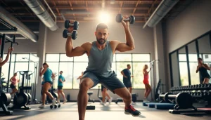 Une séance de fitness dynamique mettant en avant pa-sport avec des athlètes en mouvement.
