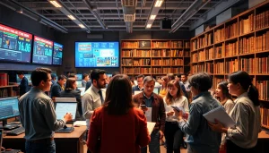 Journalists collaborating in a newsroom about blackchronicle, emphasizing diversity and innovation.
