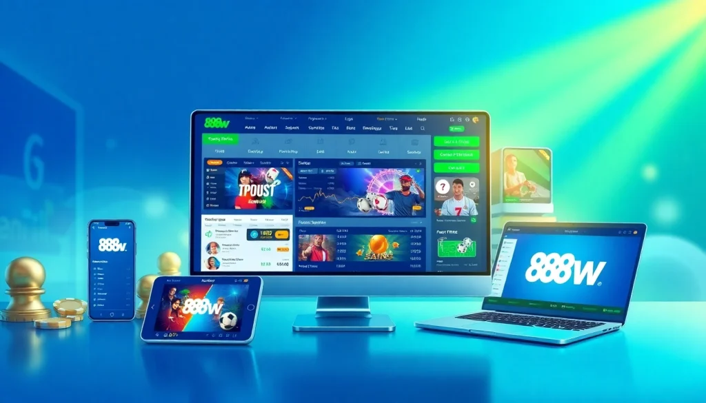 Interactive interface of 888new betting platform showcasing diverse gaming options