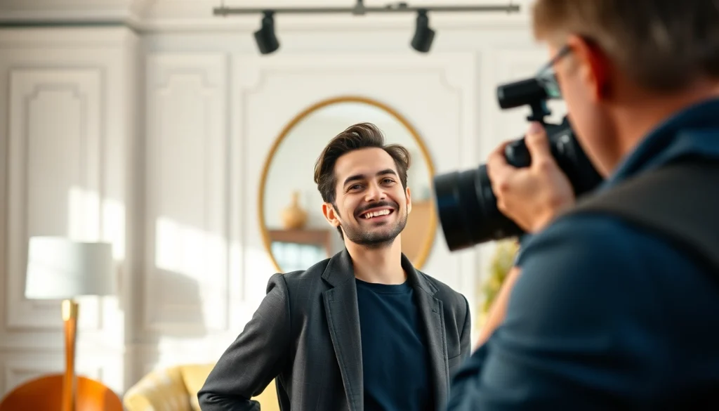 Fotografo di ritratto Milano che cattura un ritratto in studio elegante.