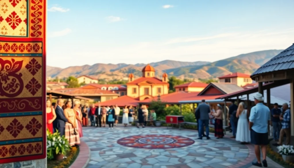 Engaging visual representation of the community depicted through cultural elements of https://www.slavicsac.com