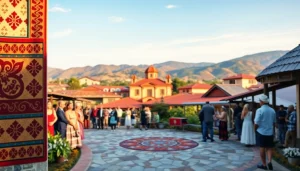 Engaging visual representation of the community depicted through cultural elements of https://www.slavicsac.com