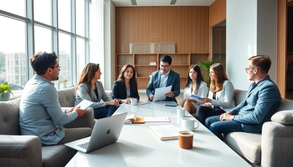 Engaging legal consultation at http://www.jacobsonpilaw.com with diverse clients in a professional setting.