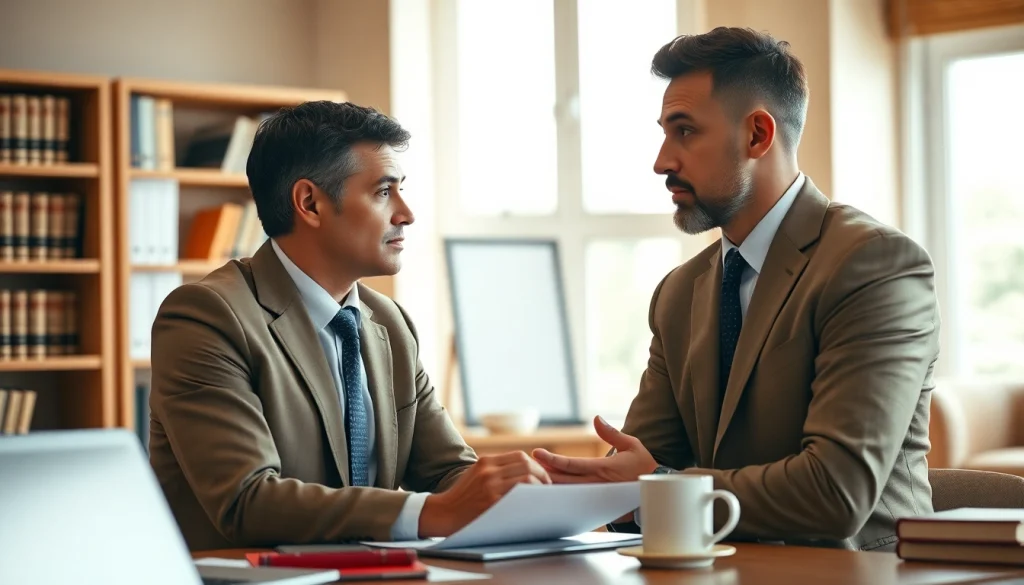 Consulting with a lawyer at https://www.turnpikelaw.com for professional legal advice in a warm office.