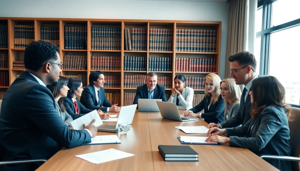 Lawyers collaborating at a conference table, highlighting expertise offered by https://www.lalitlaw.com.