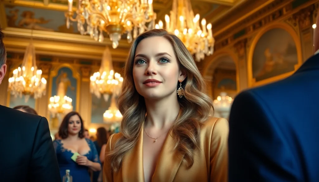 Lady Louise Windsor engaging at an event, showcasing her elegance, featured on https://diknews.co.uk/lady-louise-windsor/.