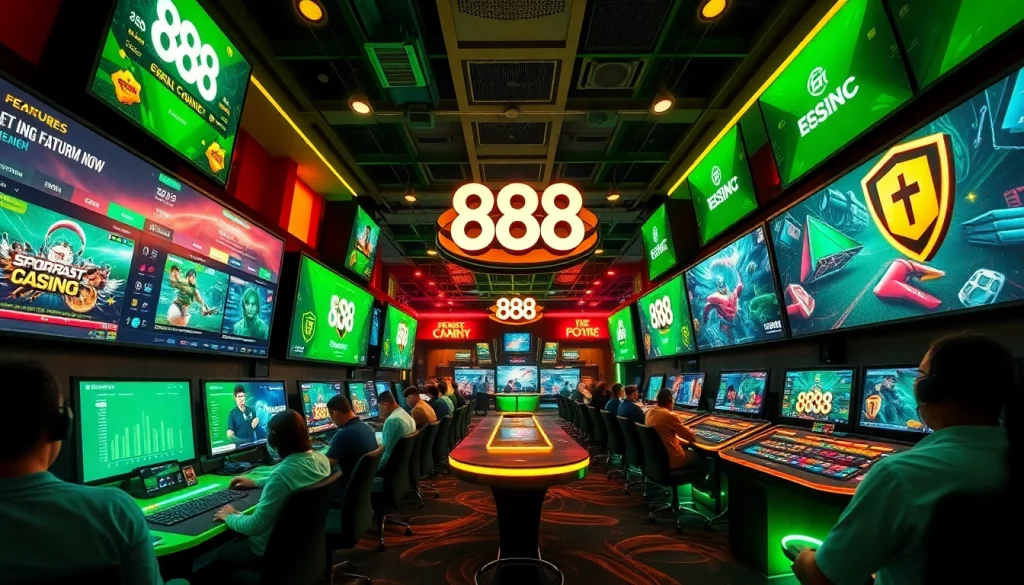 Experience the thrilling features of 888new in a vibrant online gaming environment.