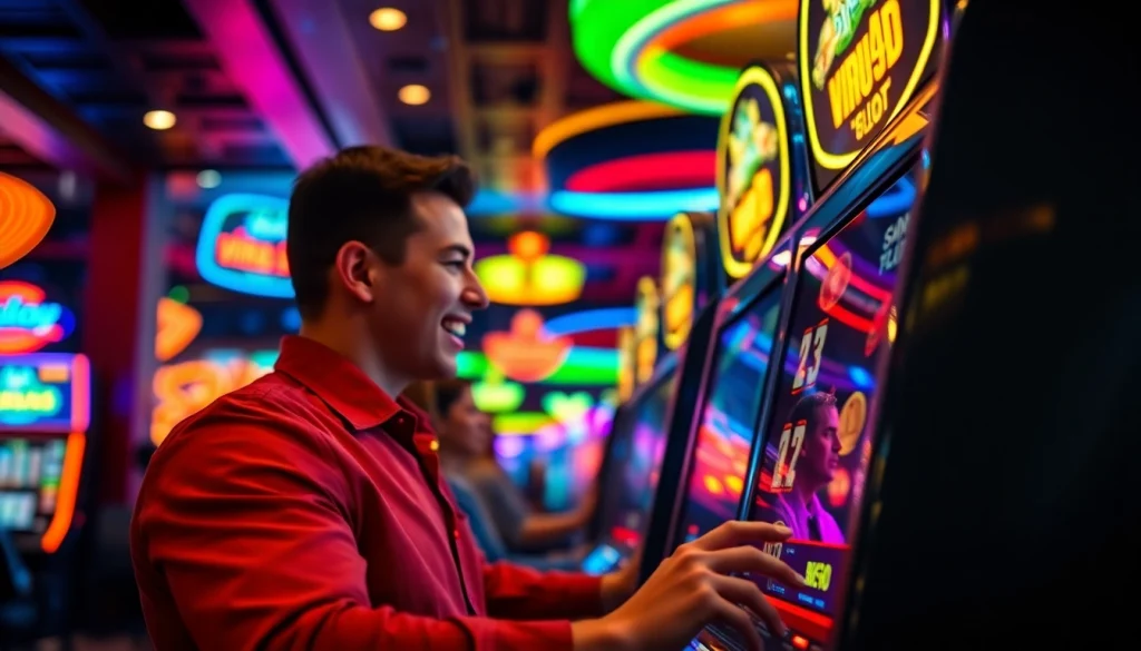 Mainkan virus4d slot dengan semangat tinggi di kasino yang penuh cahaya.