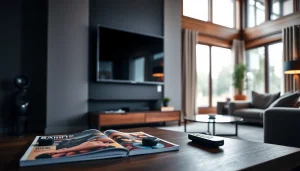 Enhance your entertainment experience with the stylish iron TV Pro in a cozy living room setting.