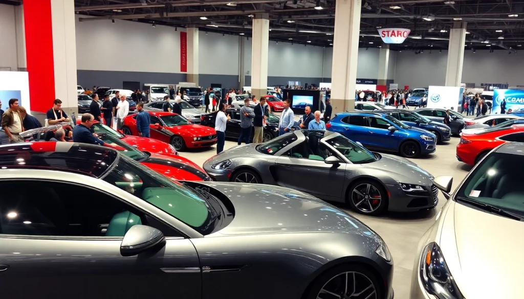 Experience the excitement of the Auto Cars Show with diverse vehicles on display at the convention center.