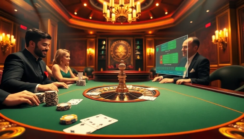 Experience thrilling gaming at https://xx88.pizza/ with poker chips and cards on a luxurious casino table.