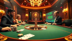 Experience thrilling gaming at https://xx88.pizza/ with poker chips and cards on a luxurious casino table.