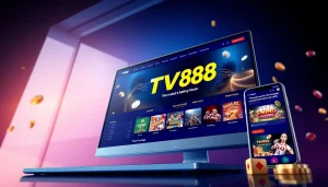 TV88 homepage showcasing a modern betting interface with vibrant colors and user-friendly design.