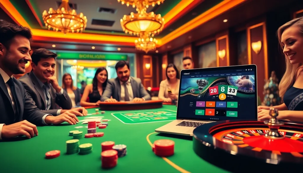 S8net.com offers thrilling casino gaming experiences with vibrant tables and engaging players.