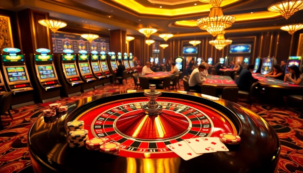 Exciting roulette gameplay at top nhà cái casino, highlighting luxury and professionalism.