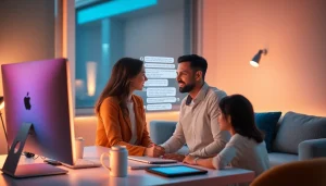 Engaging interaction with an AI chatbot focusing on sex AI, showcasing a friendly digital conversation.