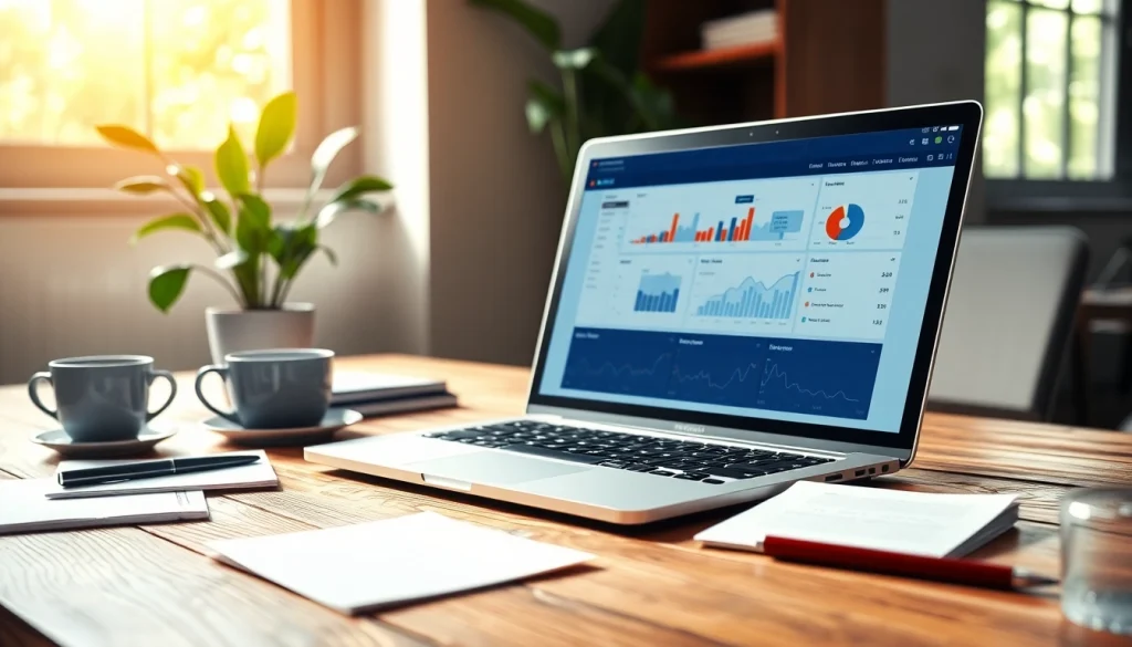 Analyze SEO metrics on a professional workspace with analytics and notes.