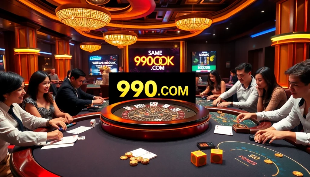 Experience the thrill of live gambling on 99OK.COM with dynamic players and luxurious casino tables.