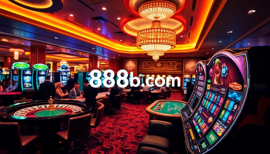 Experience the thrill of winning at 888b. com with vibrant casino games and engaging environments.