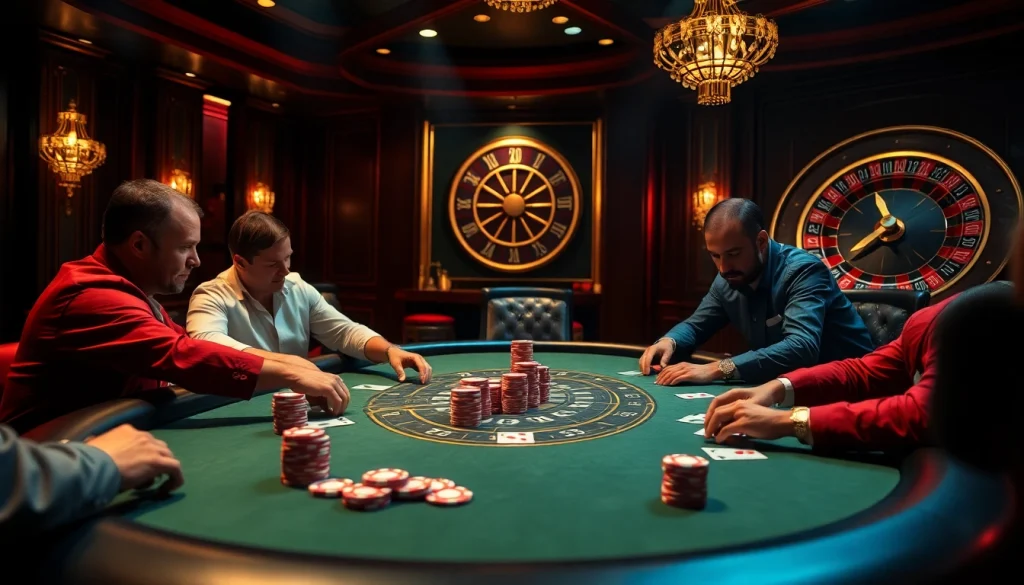 Experience the excitement of gambling at https://54bett.com.br with a vibrant poker scene that captures the thrill of high-stakes play.
