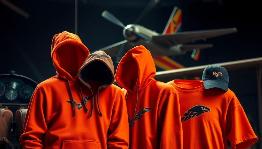 FLY88 aviation-themed apparel showcasing stylish clothing with vibrant colors and vintage flight elements.