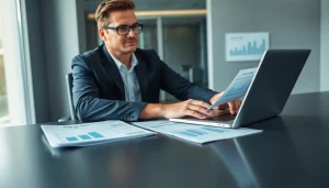 Professional reviewing financial data on BOX138 withdrawals for transparency.