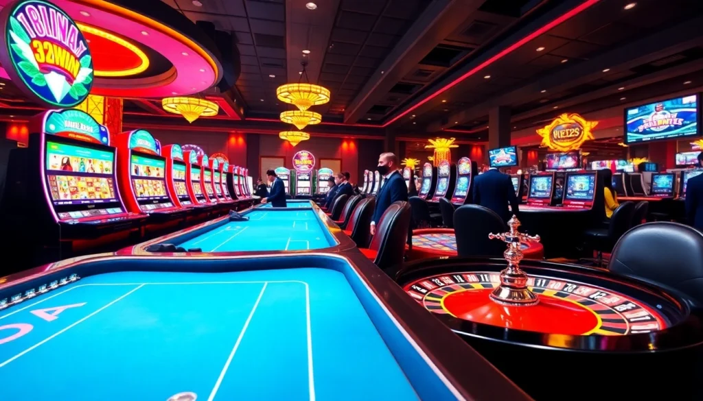 Experience betting action at https://32win.capital with vibrant slot machines and engaging poker tables.