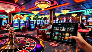 Experience the thrill of SC88 bet at a luxurious casino with vibrant games and betting options.