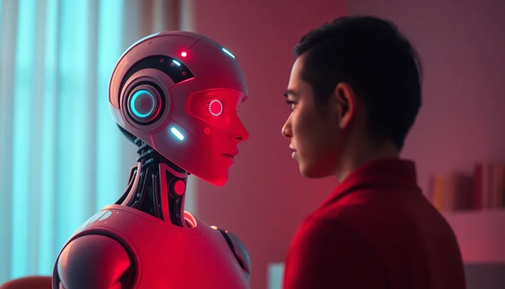 Engaging AI chatbot discussing sexual wellness and relationships using sex ai technology.