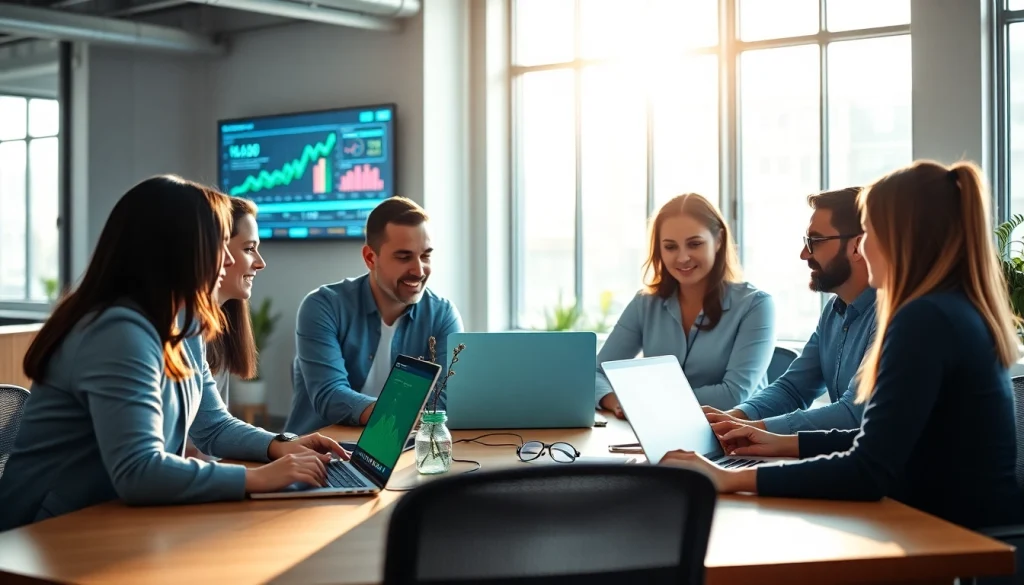 Boost your presence with social media marketing experts at https://boost-social-media.com in a collaborative office.