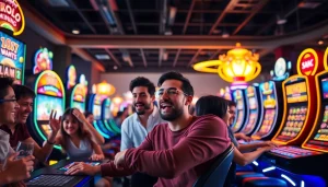 Permainan menarik petanitoto di lingkungan gaming yang penuh energi.