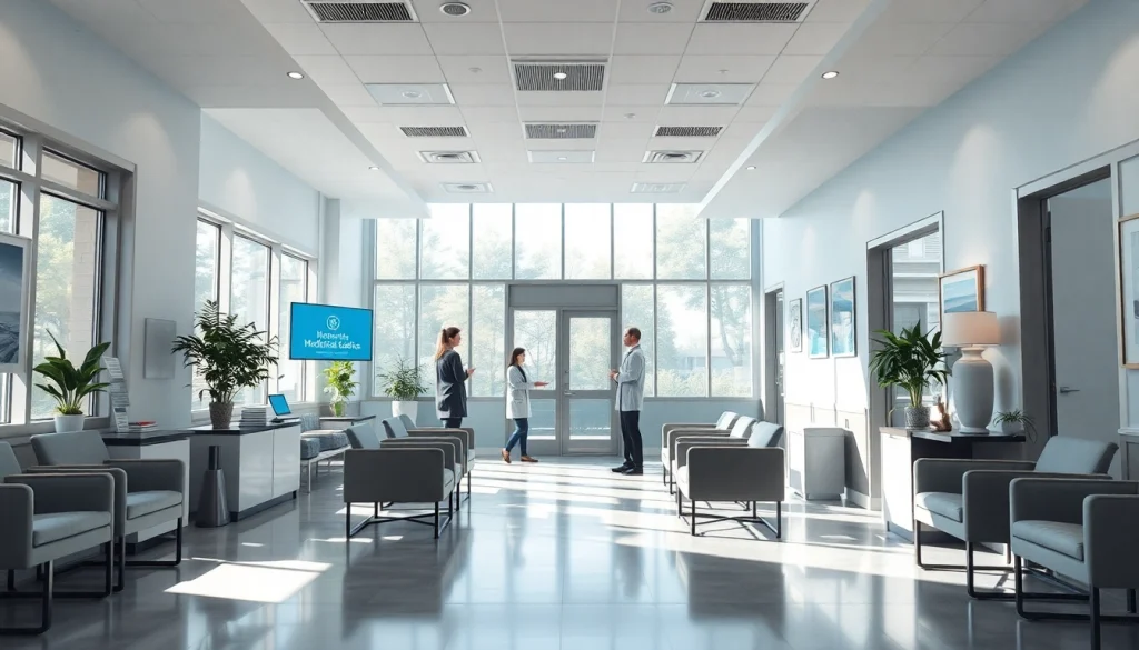 Welcome to https://www.medexdtc.com featuring a friendly medical clinic reception.