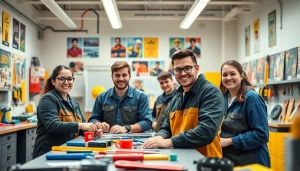 Students training at trade schools in southern California, showcasing hands-on vocational learning.