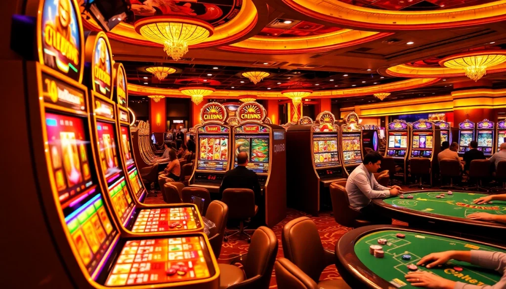 Nổ Hũ QH88 slot gameplay scene with luxury casino aesthetics and excited players.