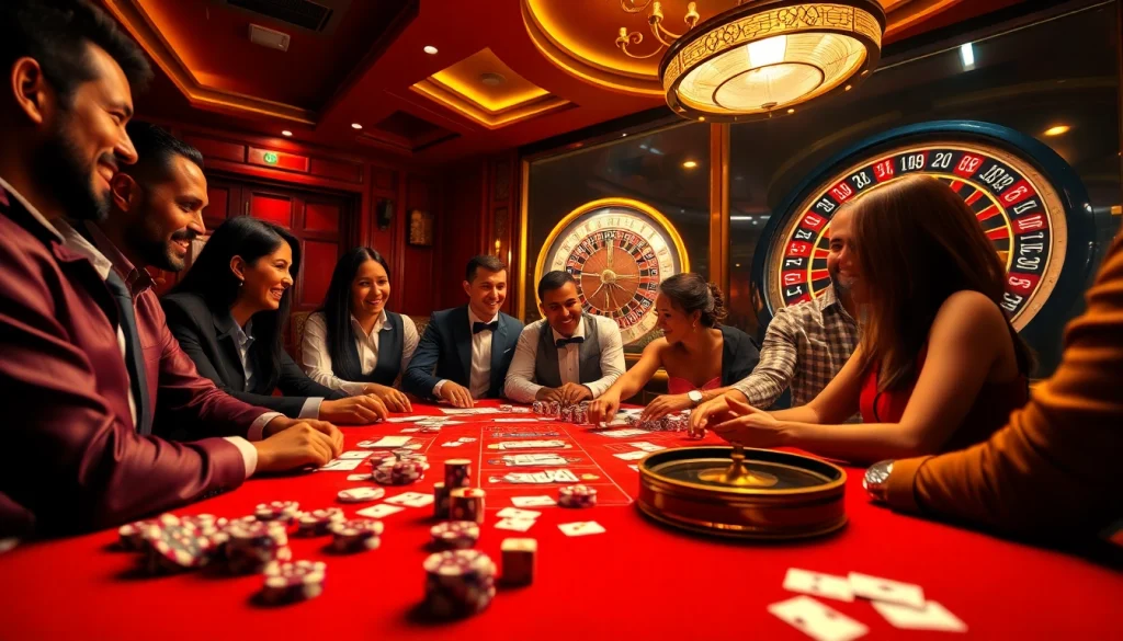 Engaging gamers at Hi88 casino table, experiencing thrilling card games and exciting wins.