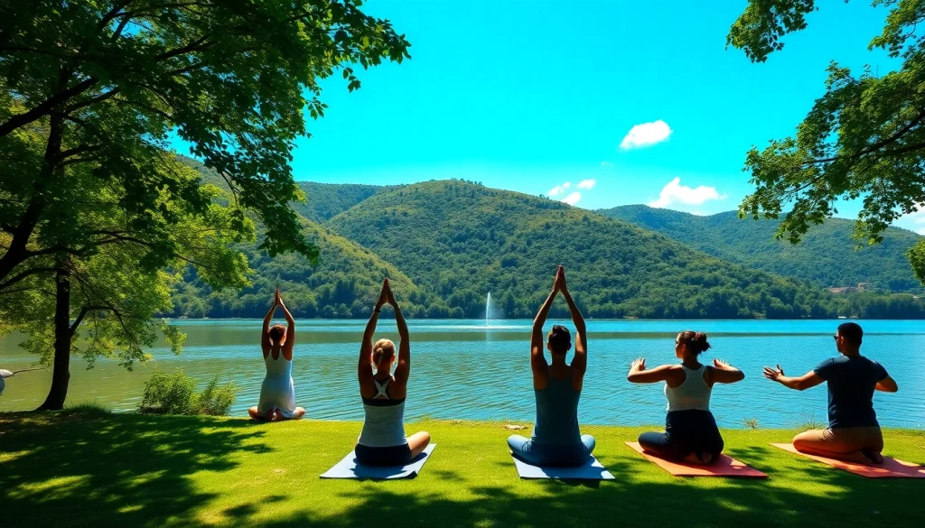 orbitnix.com의 요가와 자연의 조화로운 분위기에서 휴식을 취하는 모습