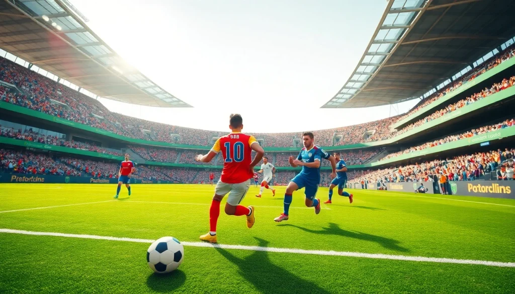 Discover lively soccer action at https://thesportstribune.in, showcasing intense gameplay and enthusiastic fans.