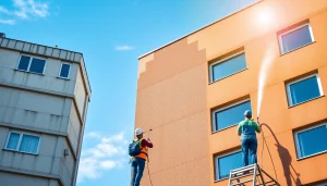 Učinkovito nizkotlačno čiščenje fasade – revitalizacija zunanjosti stavbe.